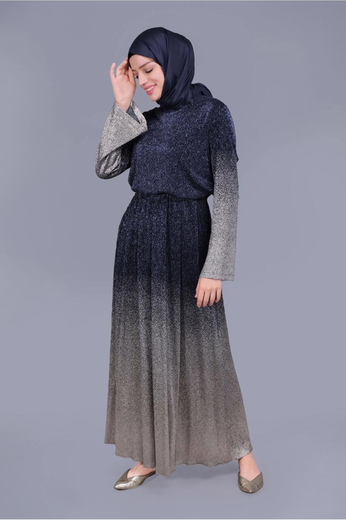 آلوینا لباس اکلیلی چاپ شده با فویل ۴۰۸۳۱