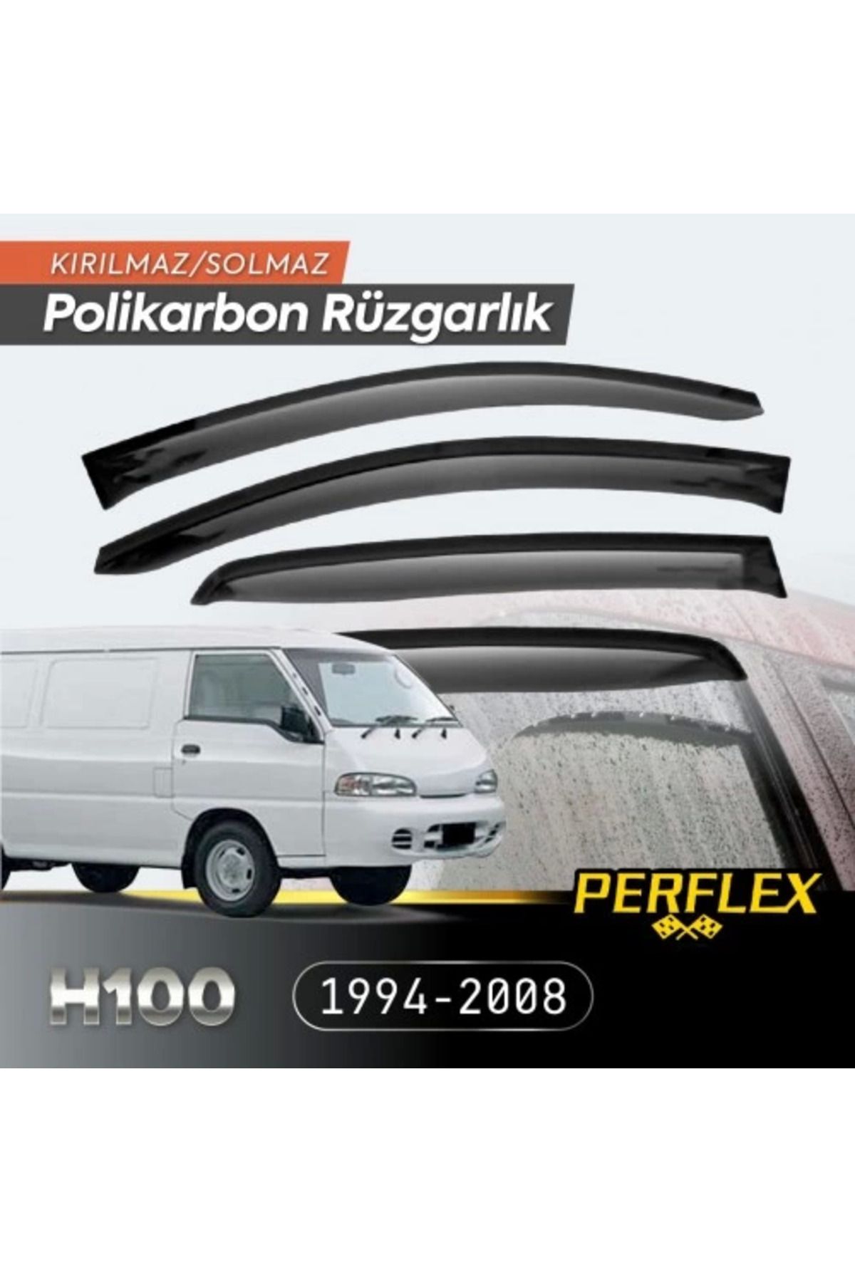 Angoravi Hyundai H100 Minibüs 1994-2008 Cam Rüzgarlığı V2 Düz