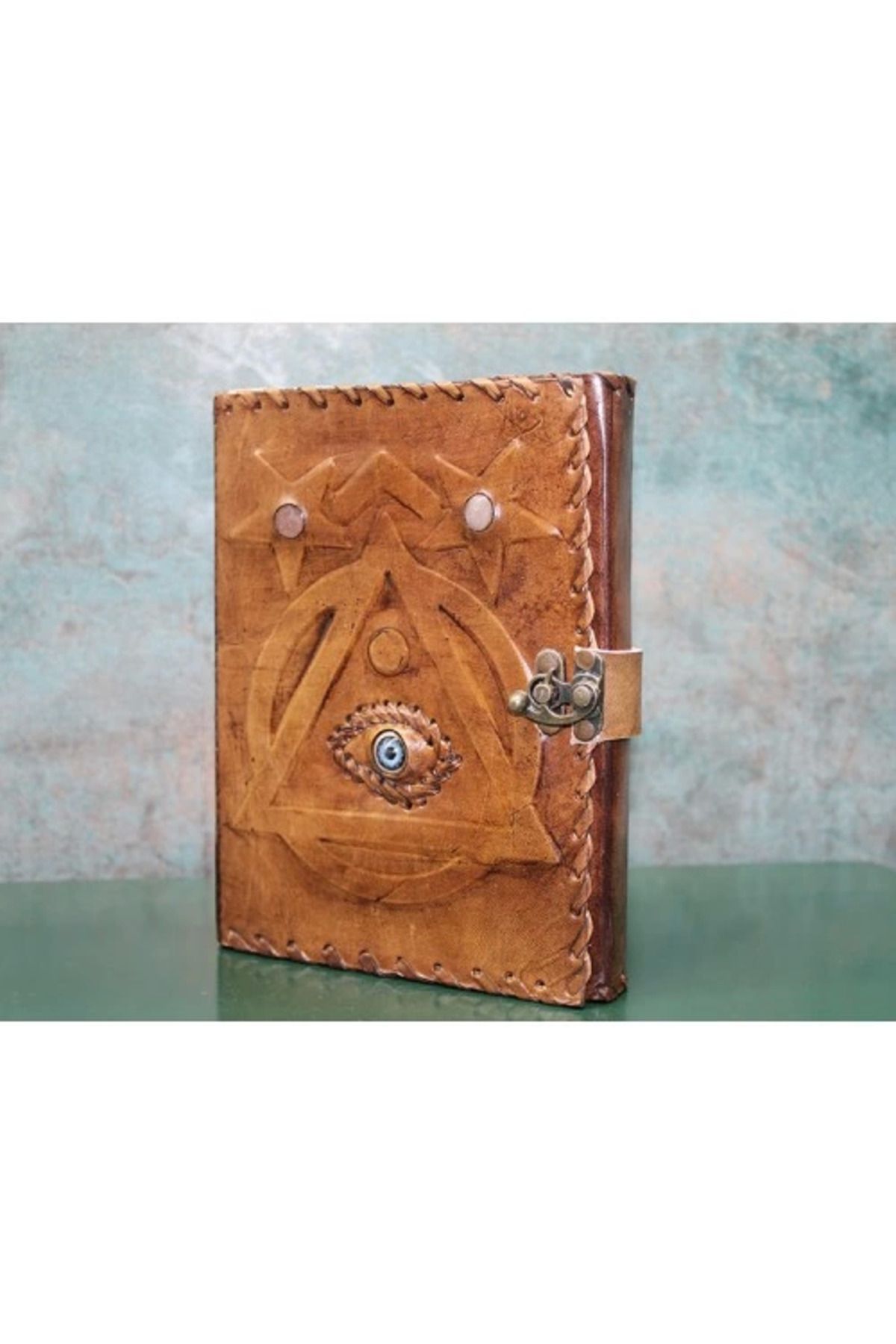 Heez Taşlı Deri Defter Model 4