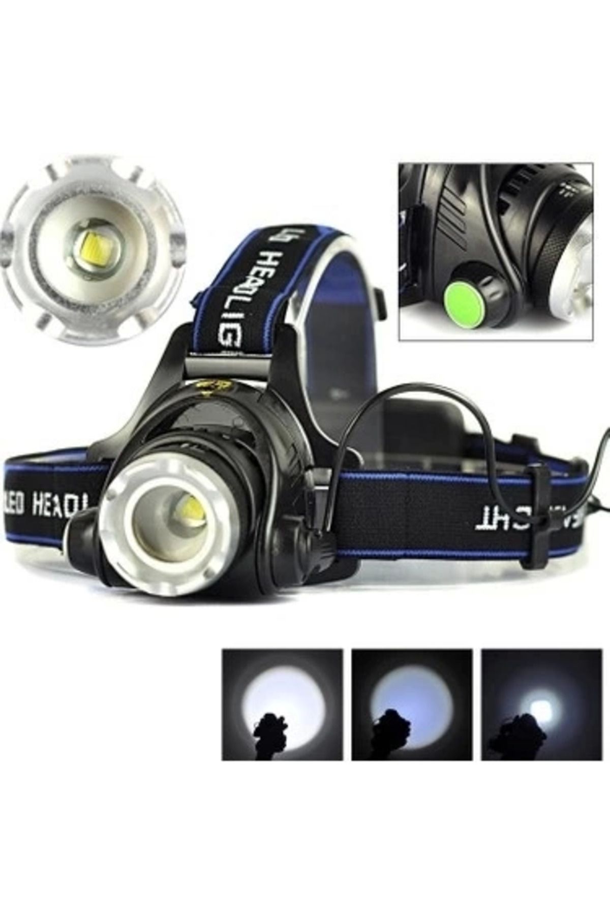 costurera Led Kafa Feneri 2000lm Xm-l T6 2000 Lumens 3 Modlu