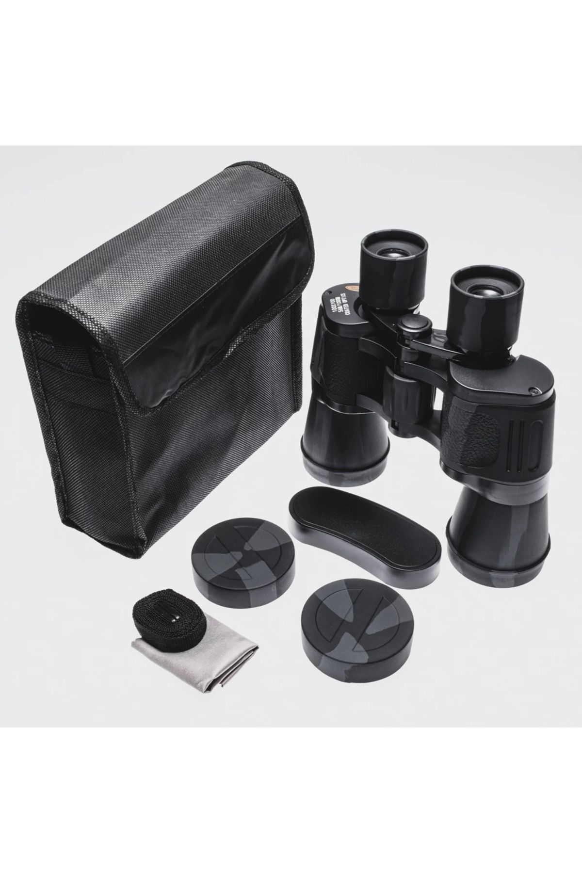 feifei 100X100 Kauçuk Kaplamali Mavi Cam Mercekli Dürbün 56M/1000M