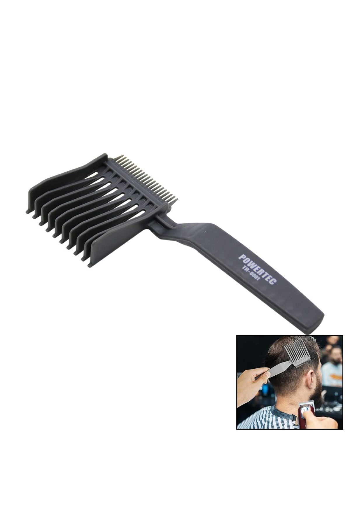 hayalimsah SAÇ KESİMİ ŞEKİLLENDİRİCİ TARAK PLASTİK ÇİFT TARAFLI TR-0001 (4767)