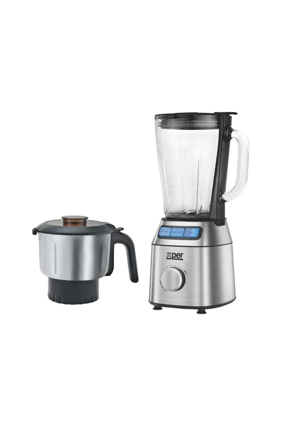 Generic-خلاط اكسبير 600 واط 1.5 لتر زجاجي مطحنة ستيل XPTB-600GS 3