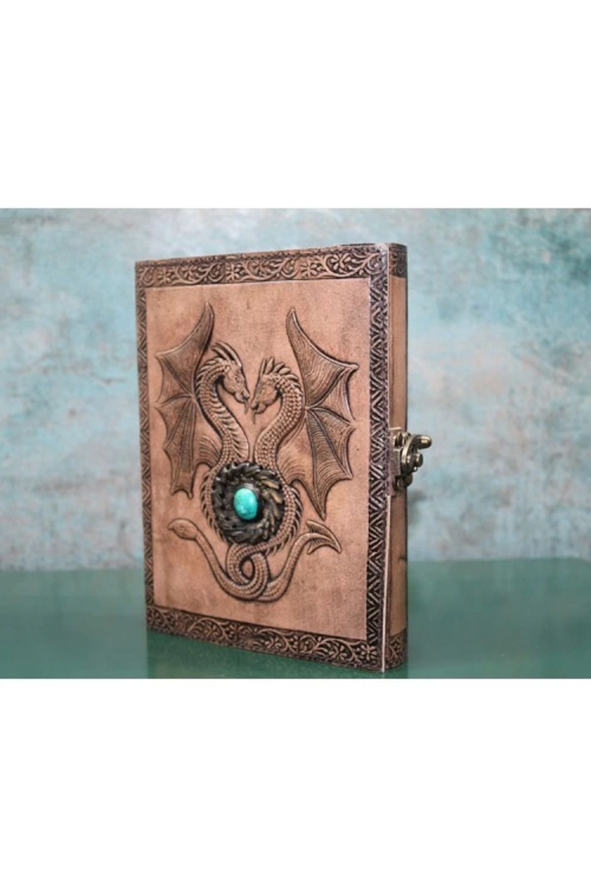 hayalimsah Taşlı Deri Defter Model 8