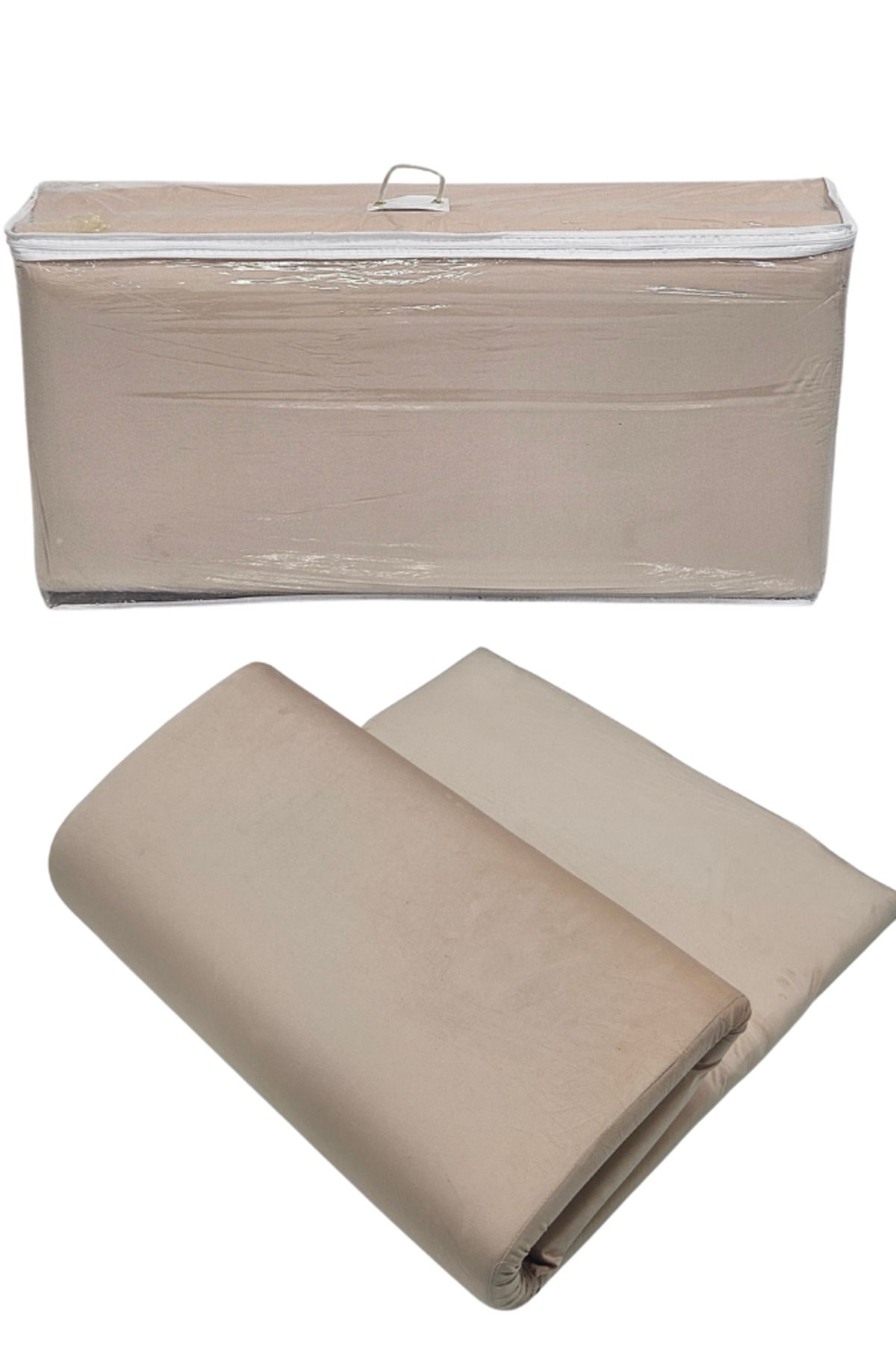smart home-Single mattress with high-density soft foam texture, velvet fabric mattress with foam filling, size (190*90*6 cm) 4
