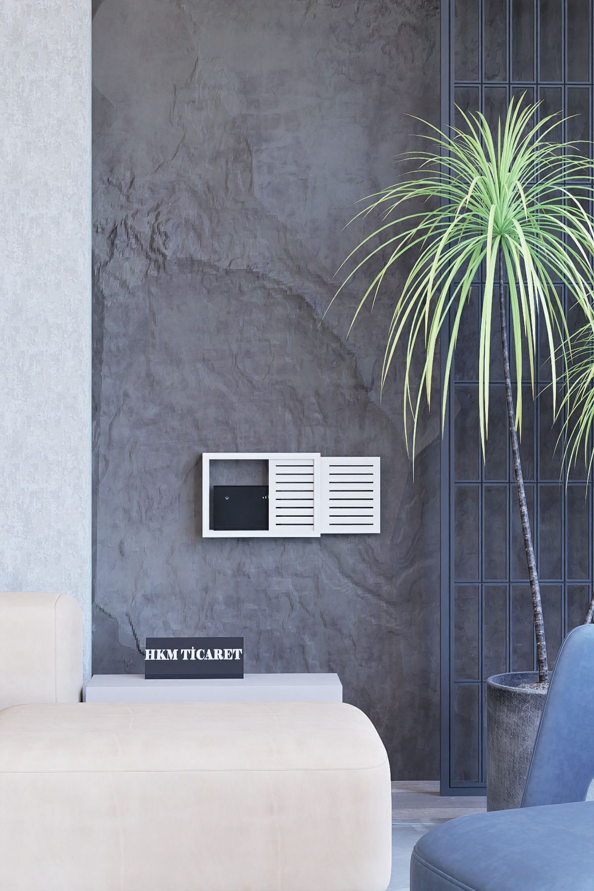 HKM Ticaret-Wall Hangable Fuse and Modem-Wifi Storage Box 30X40X10 cm or 25X35X7 cm 3
