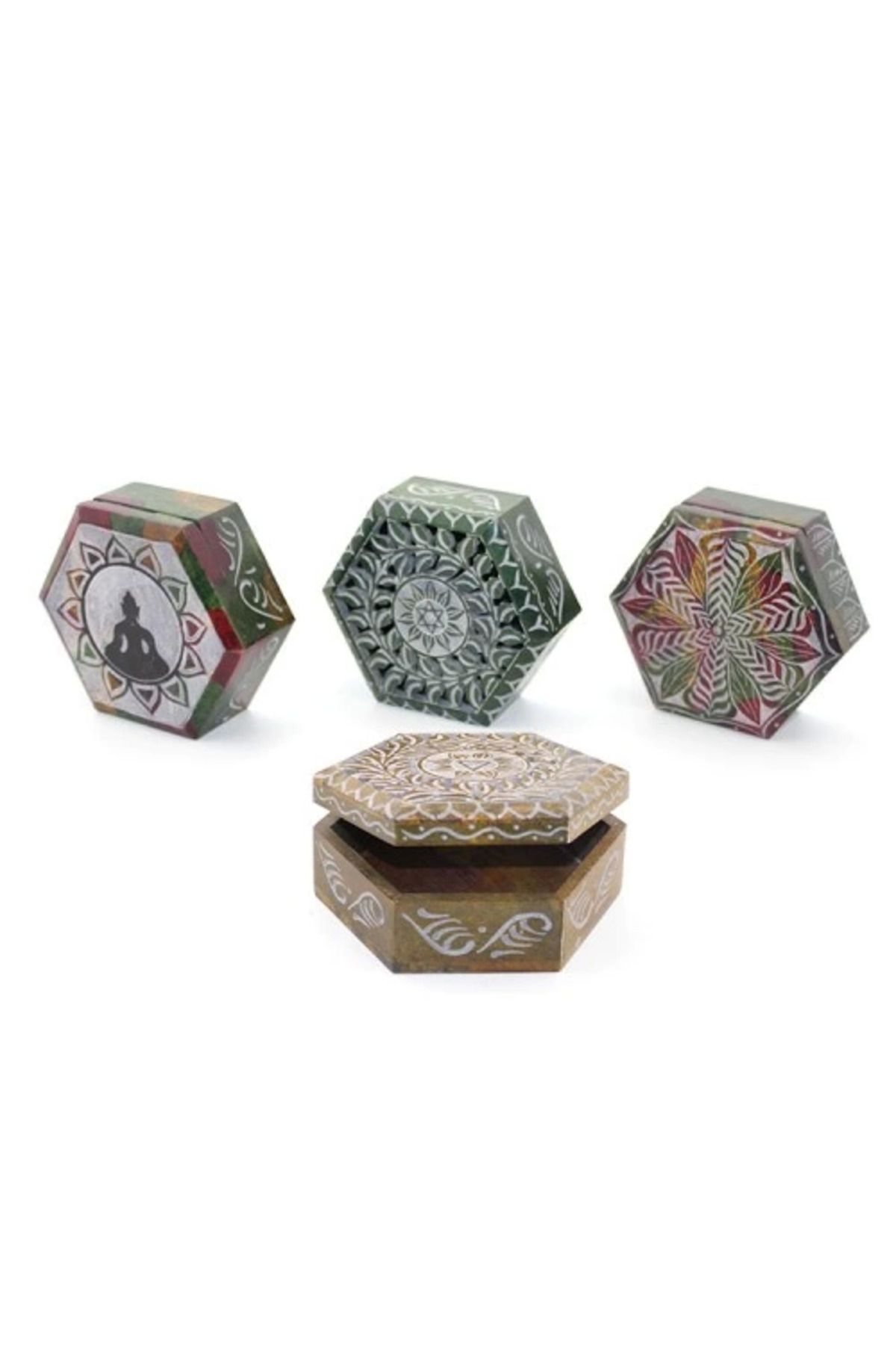 MELFSHOP Obsidian Taşı Kutu Model 7