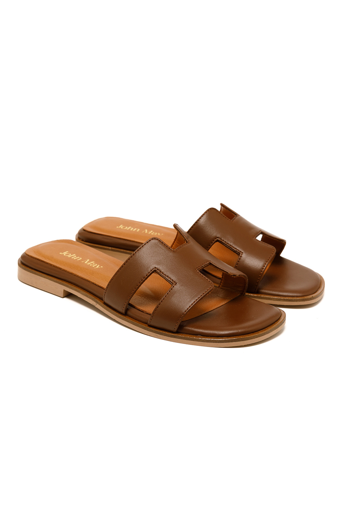 John May-Women / Girls Slippers Rc-25Y-015-R2046 John May Tan 3