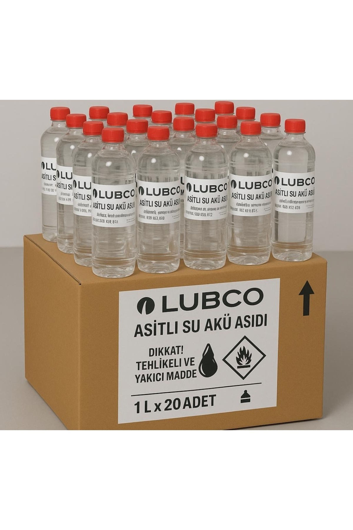 LUBCO Akü Asidik Su Akü Asidi Asitli Su 28 Bome 1 Kg Akü Yenileme