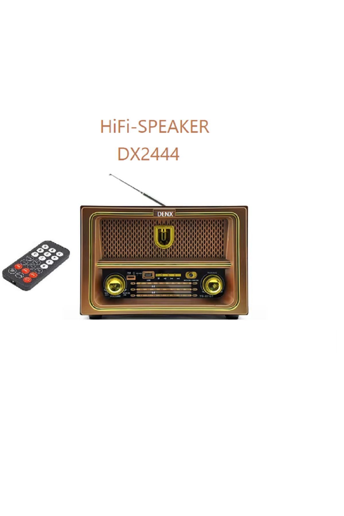 Denx-راديو هاي فاي DX2444 قابل لإعادة الشحن مع جهاز تحكم عن بعد وبطارية ذات سعة كبيرة 2