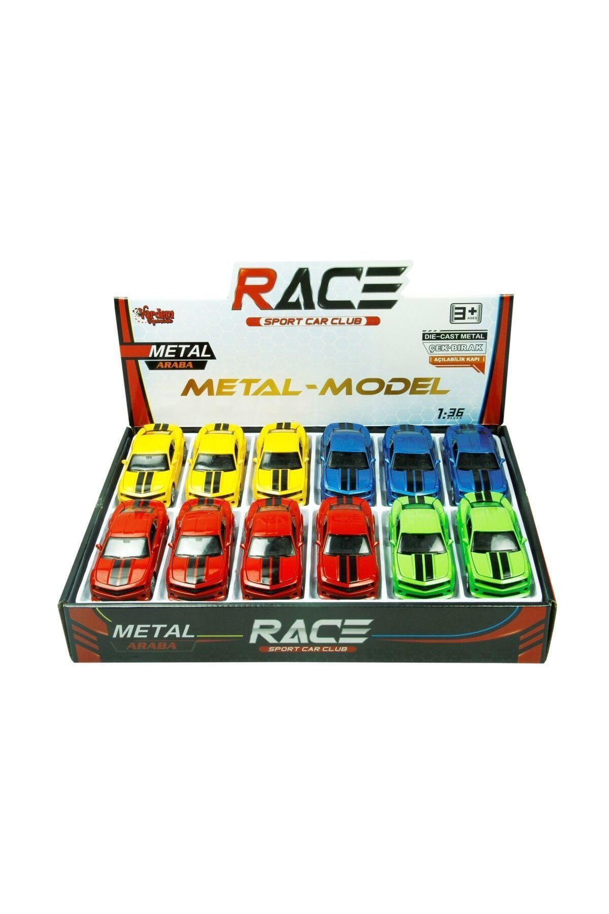 VARDEM OYUNCAK Çekbırak 1:36 Şeritli Metal Spor Araba fotoğrafı 4 (önizleme)