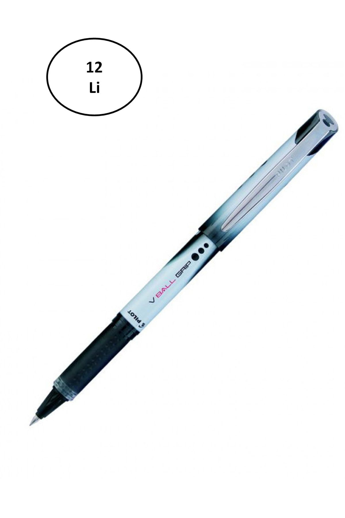 MBB ETİCARET Pilot Kalem V-Ball Grip 0.5 Siyah 12'li