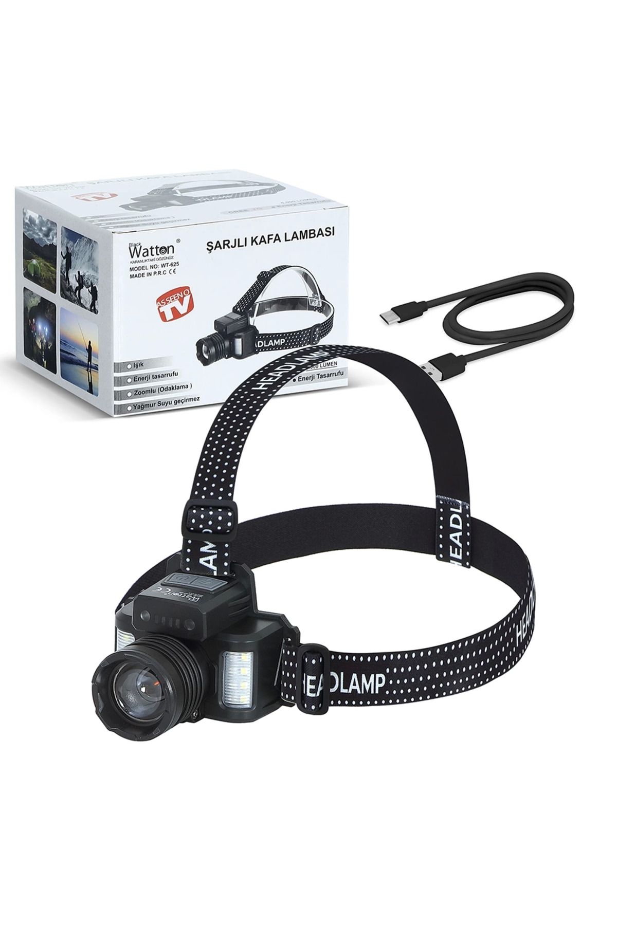 costurera Sensörlü Cree Tg Led Şarjlı Kafa Lambası Wt-625