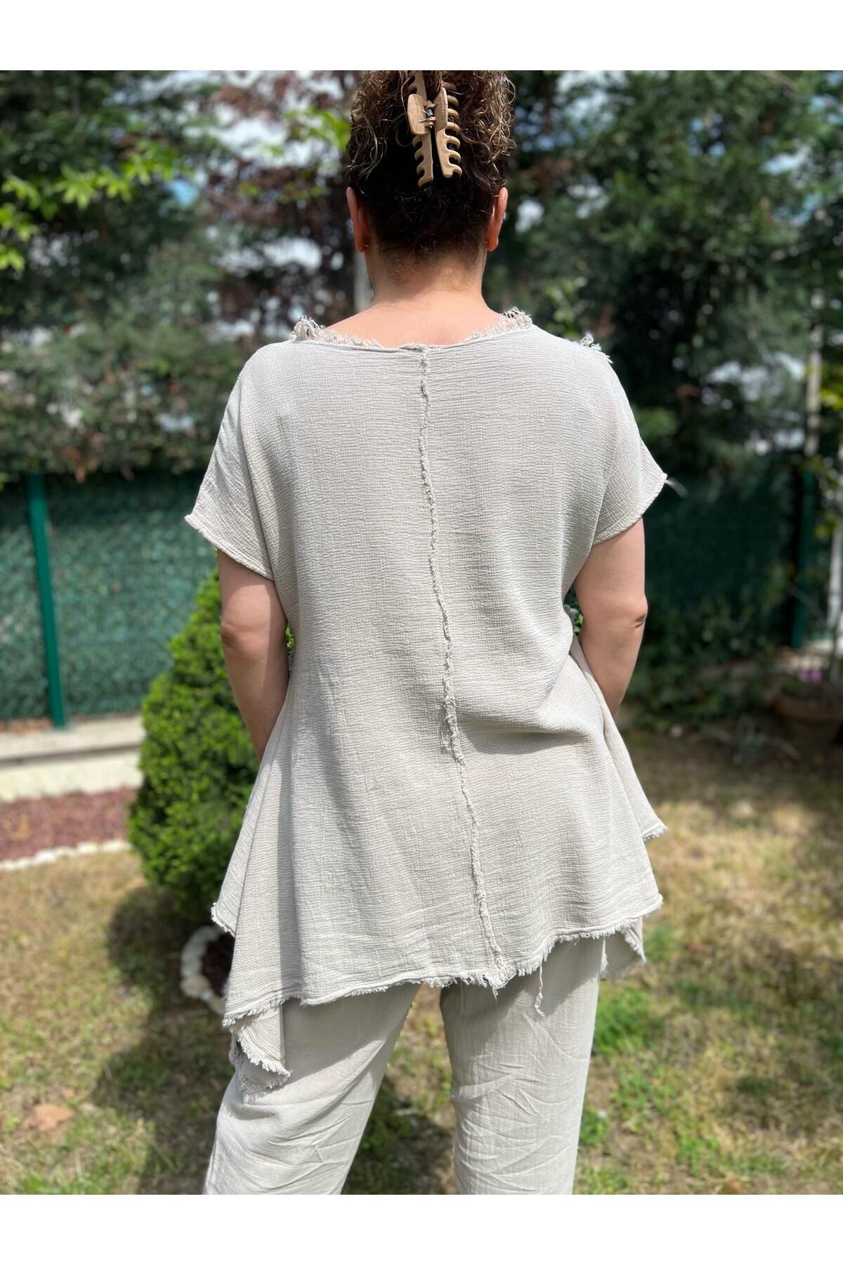 MJORA-Cotton Linen Authentic Style Bottom & Top Set 8