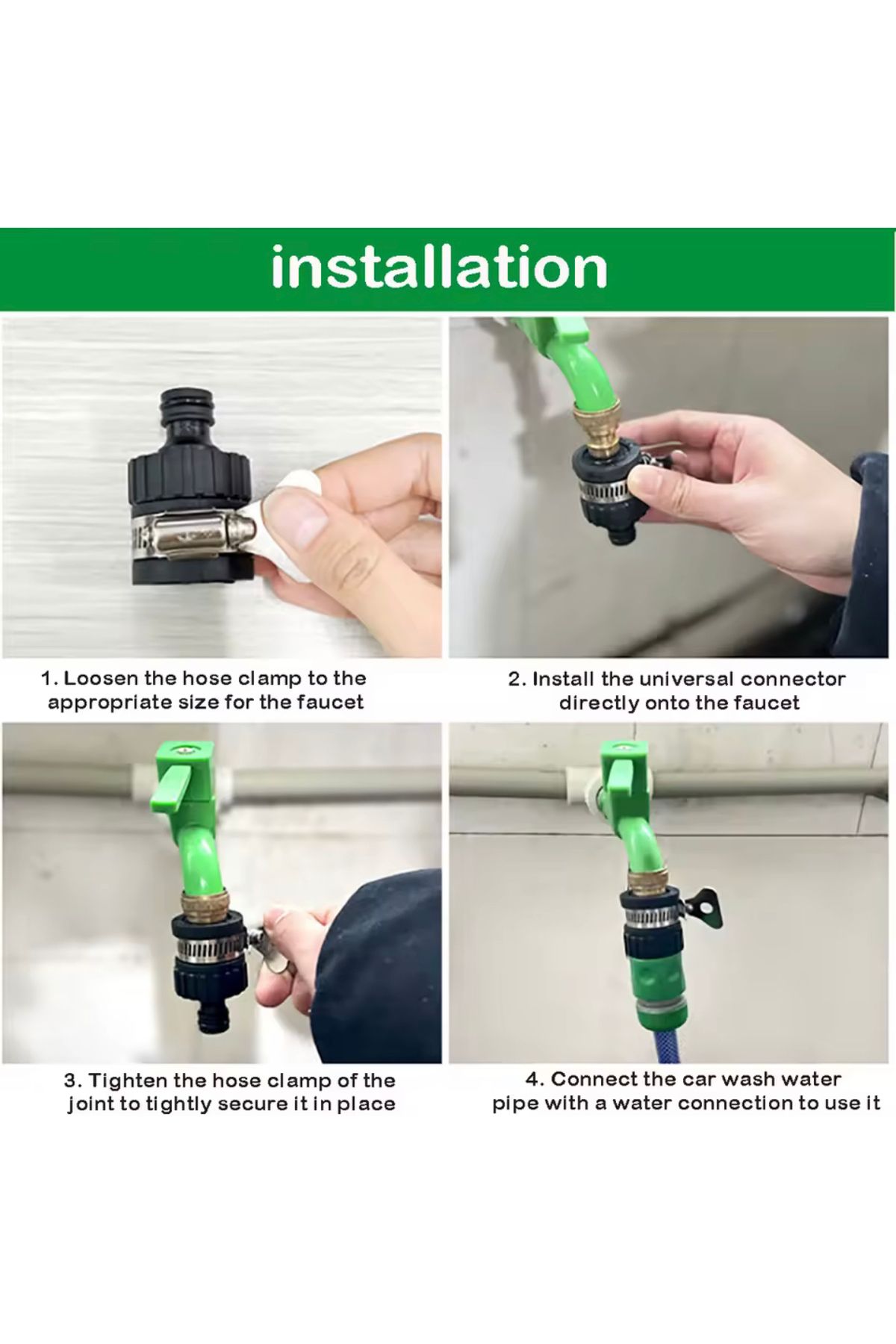 BGA-Switch Faucet Fountain Hose Connection Apparatus Garden Hose End Connection Apparatus 3