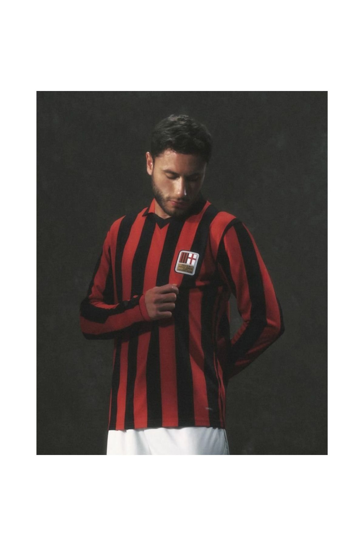 kombinezyum AC. MILAN #9 İNZAGHİ BASKILI 125.YIL ÖZEL UZUN KOL FORMA