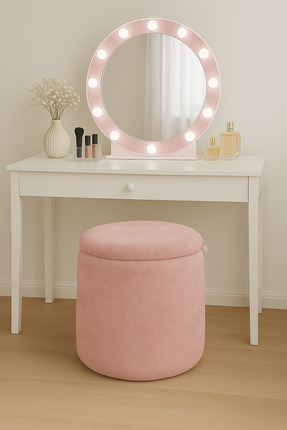 stillola lidya makyaj masası pufu çok amaçlı sandıklı puf