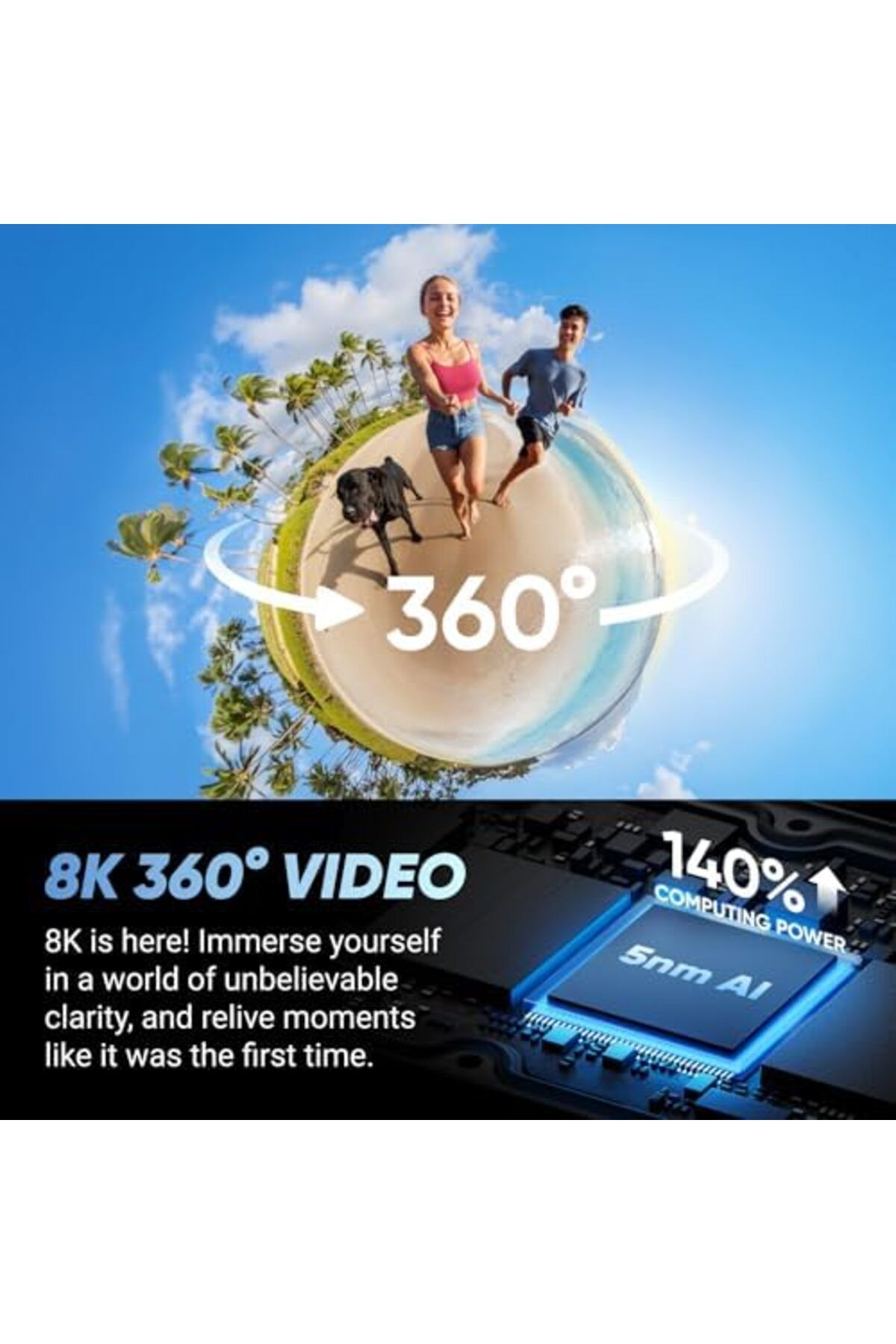 Insta360-X4 Get-Set Bundle - 8K Waterproof 360 Action Camera, 4K Wide-Angle Video, Invisible Selfie 4