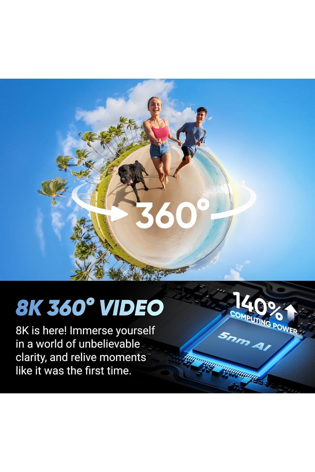 Insta360-X4 Get-Set Bundle - 8K Waterproof 360 Action Camera, 4K Wide-Angle Video, Invisible Selfie 3