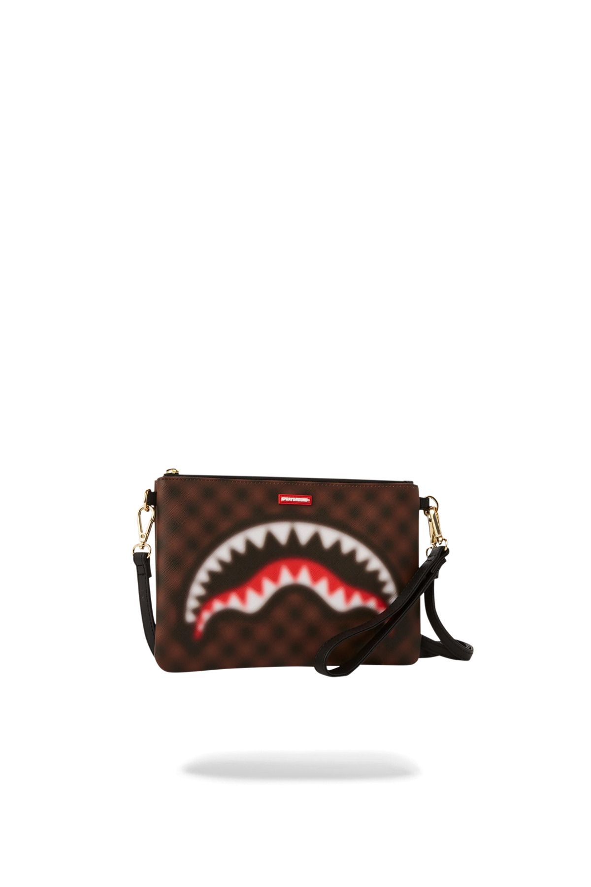 کیف دستی چند رنگ مردانه و زنانه کوسه در پاریس کلوچ چرمی وگان یونیسکس Sprayground