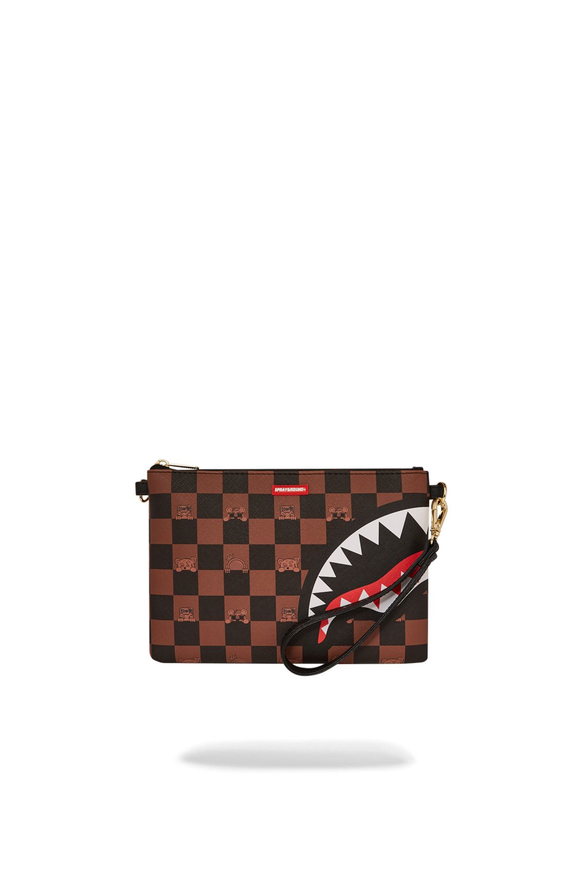 کیف دستی چند رنگ مردانه و زنانه کاراکتر نگاه کردن پول شانه یونیسکس قهوه ای Sprayground