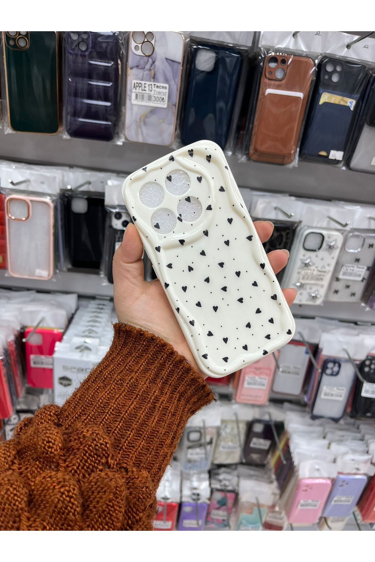TECNOTREND Xiaomi Mİ 14T Pro Kalpli Desenli Baskılı Kabarık Kılıf