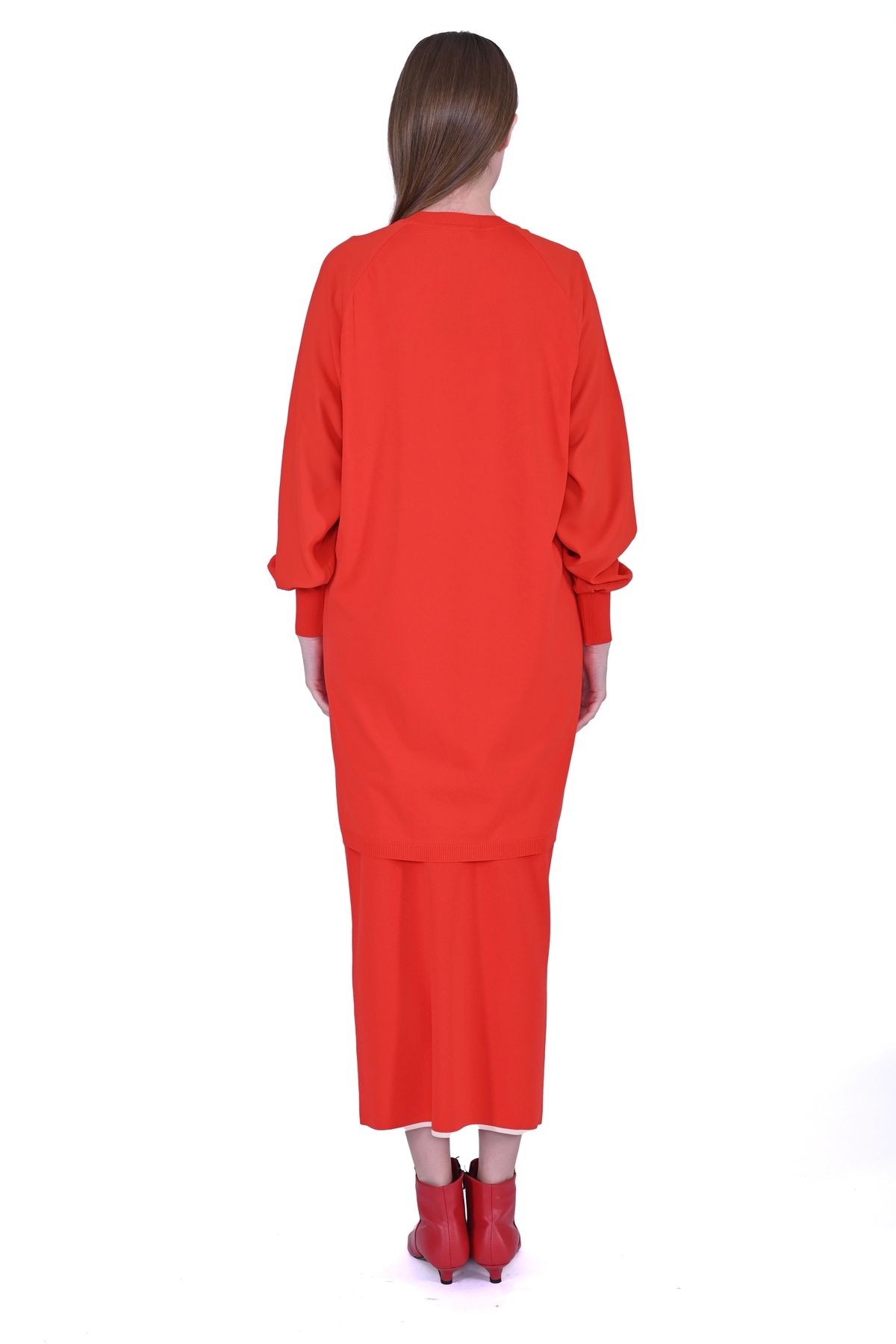 Invee-INVEE 6899 Model Red Tunic 3