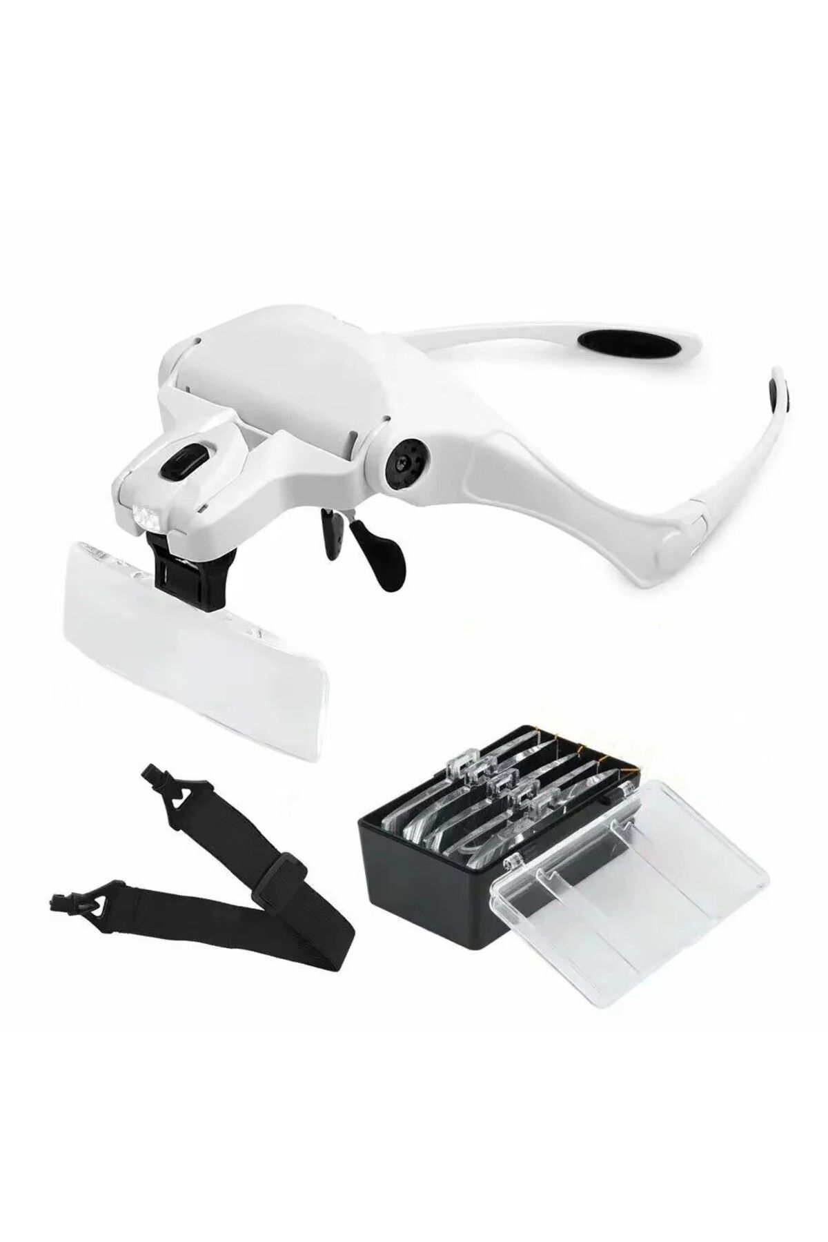 SHIPMENT-Magnifying Glass with Led Light - Headband, Reading Repair and Art Jeweler 1