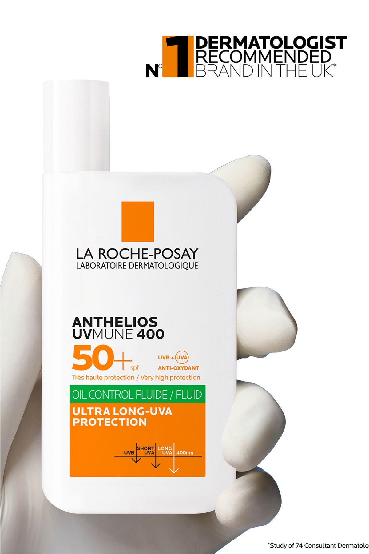 La Roche Posay-أنثيليوس أوفميون 400 سائل للتحكم في الزيوت بعامل حماية من الشمس 50 3
