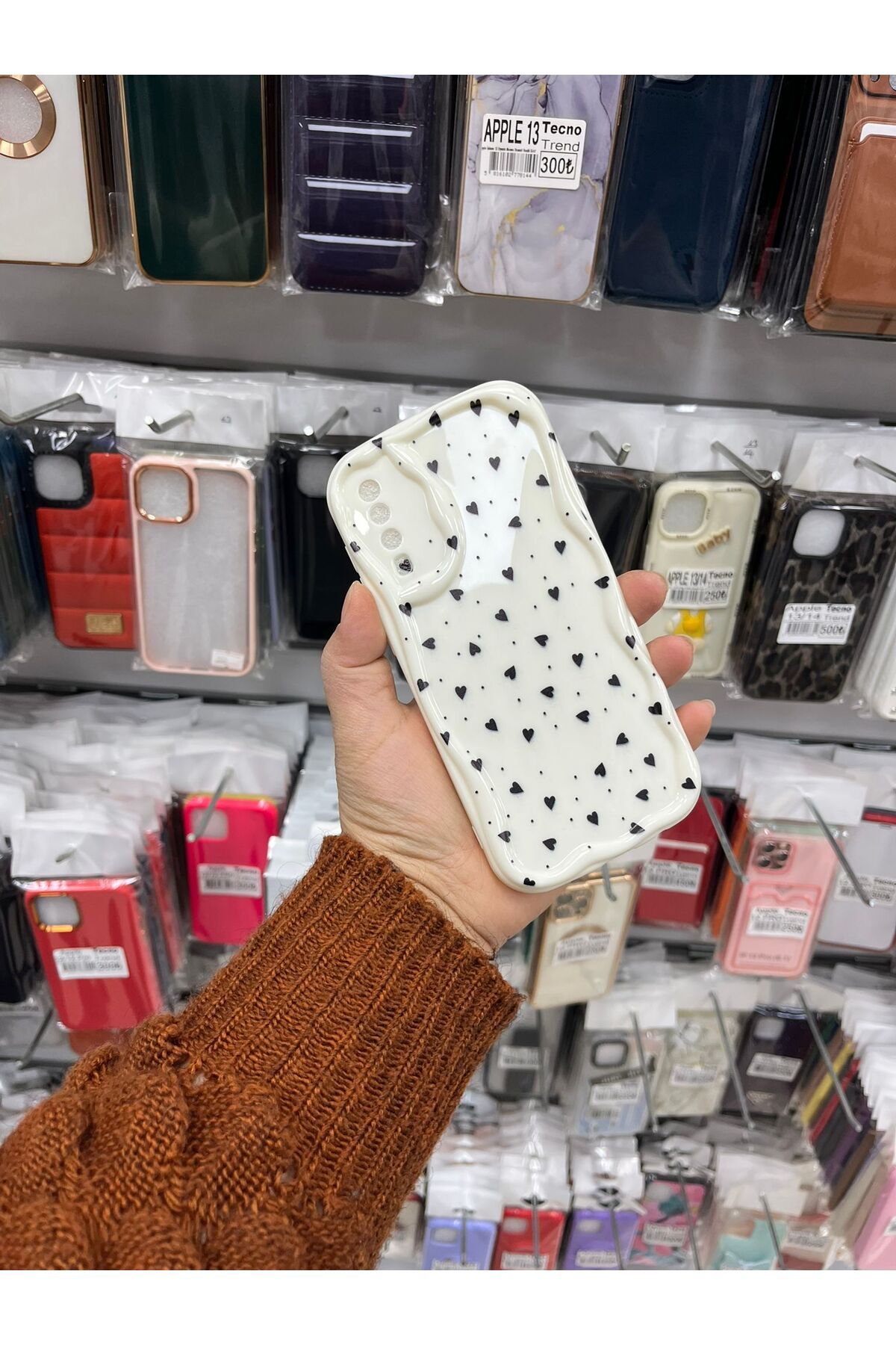 TECNOTREND Galaxy A50 A50S A30S Kalpli Desenli Baskılı Kabarık Kılıf