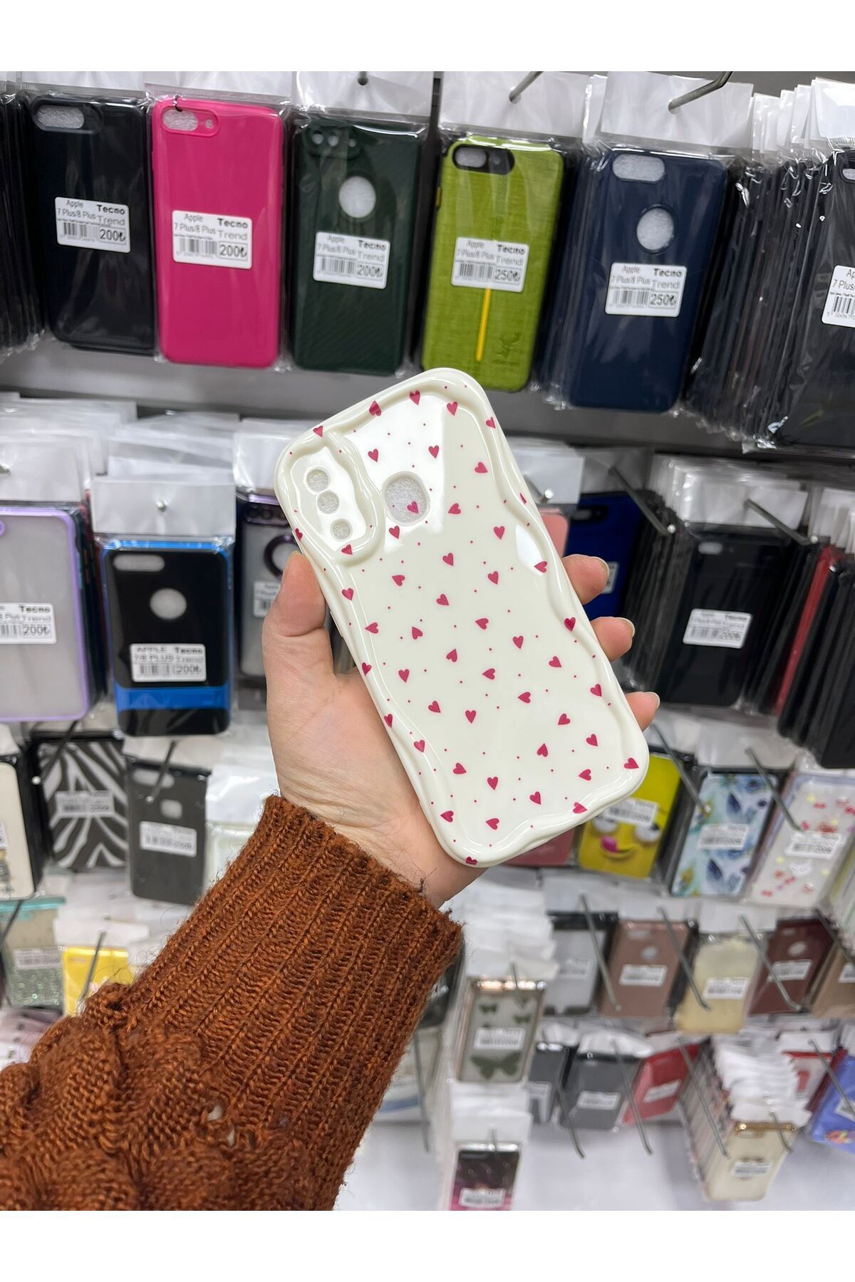 TECNOTREND Galaxy A24 Kalpli Desenli Baskılı Kabarık Kılıf
