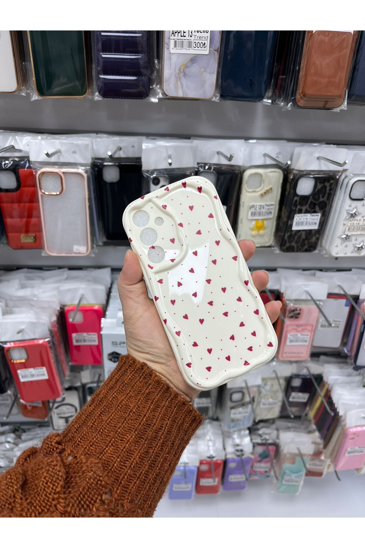 TECNOTREND Galaxy A35 Kalpli Desenli Baskılı Kabarık Kılıf