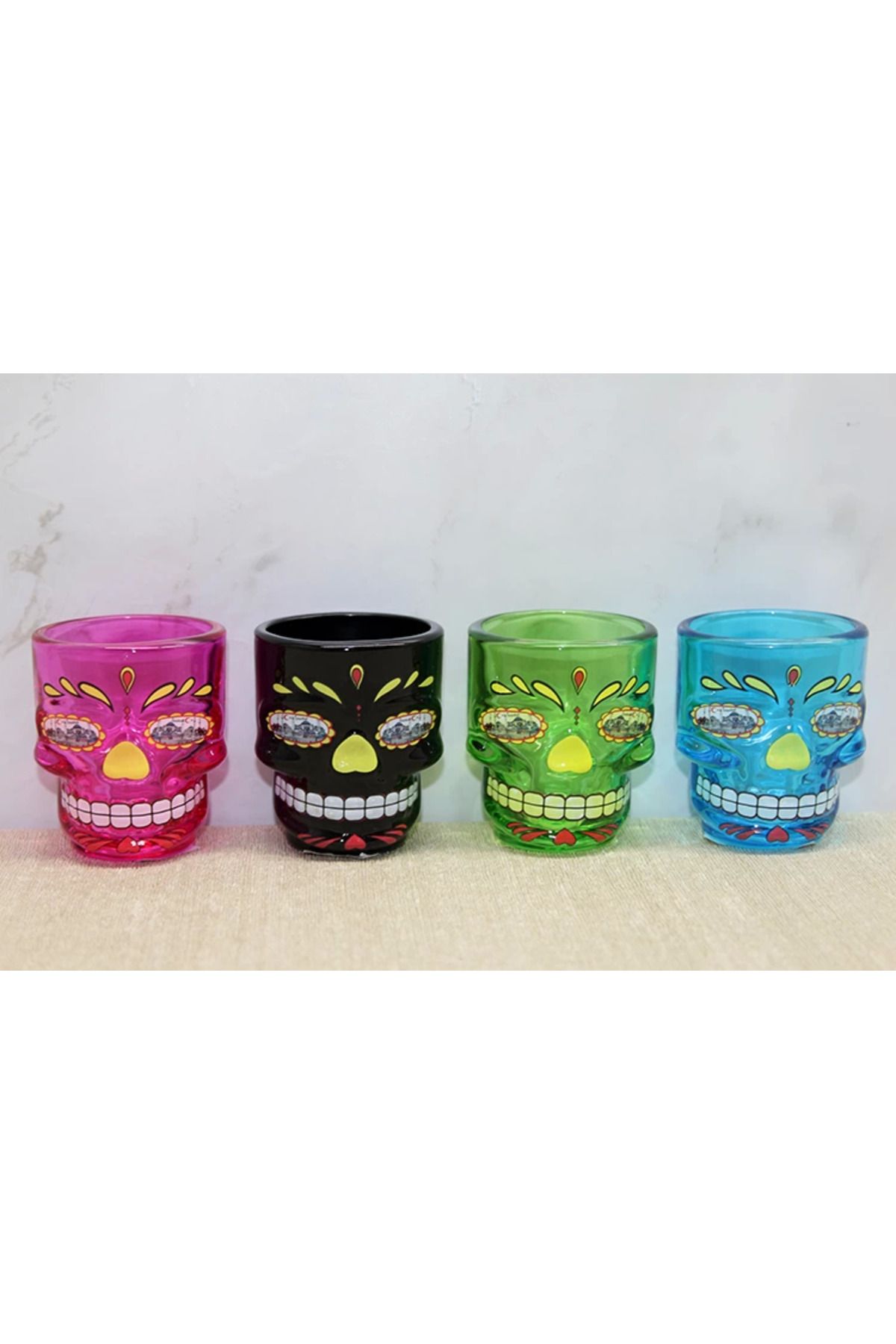 Lokal Marketing İstanbul Temalı Cam Kurukafa Shot Bardak Alk4301 - LKM3438-4069