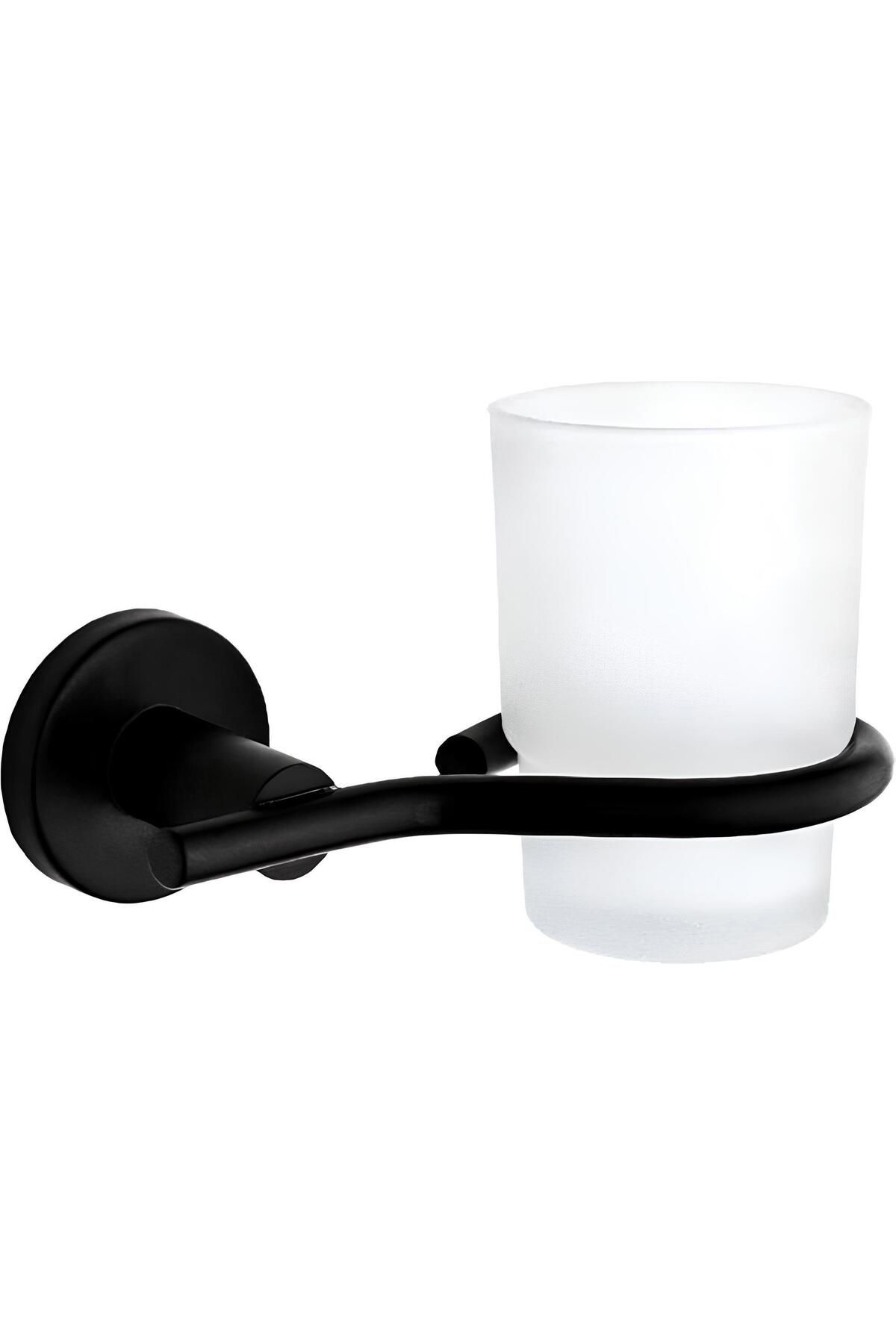 Zethome-Nero Black 4 Piece Stainless Wall Mounted Towel Holder-Tissue Holder-Soap Dispenser-Toothbrush Holder Set 2
