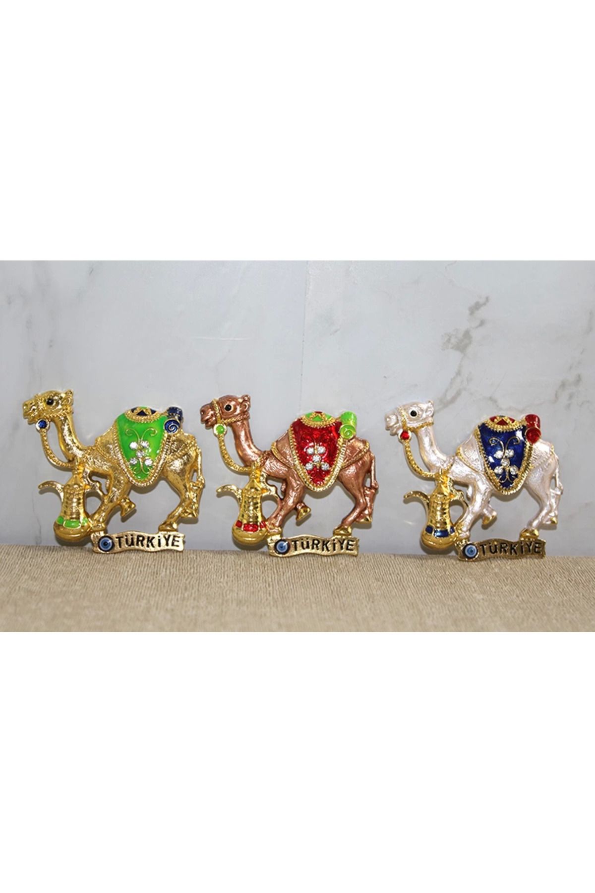 İsmiyle Al Swaroski Deve Figürü Magnet Alk3847 - ISL6045-9416
