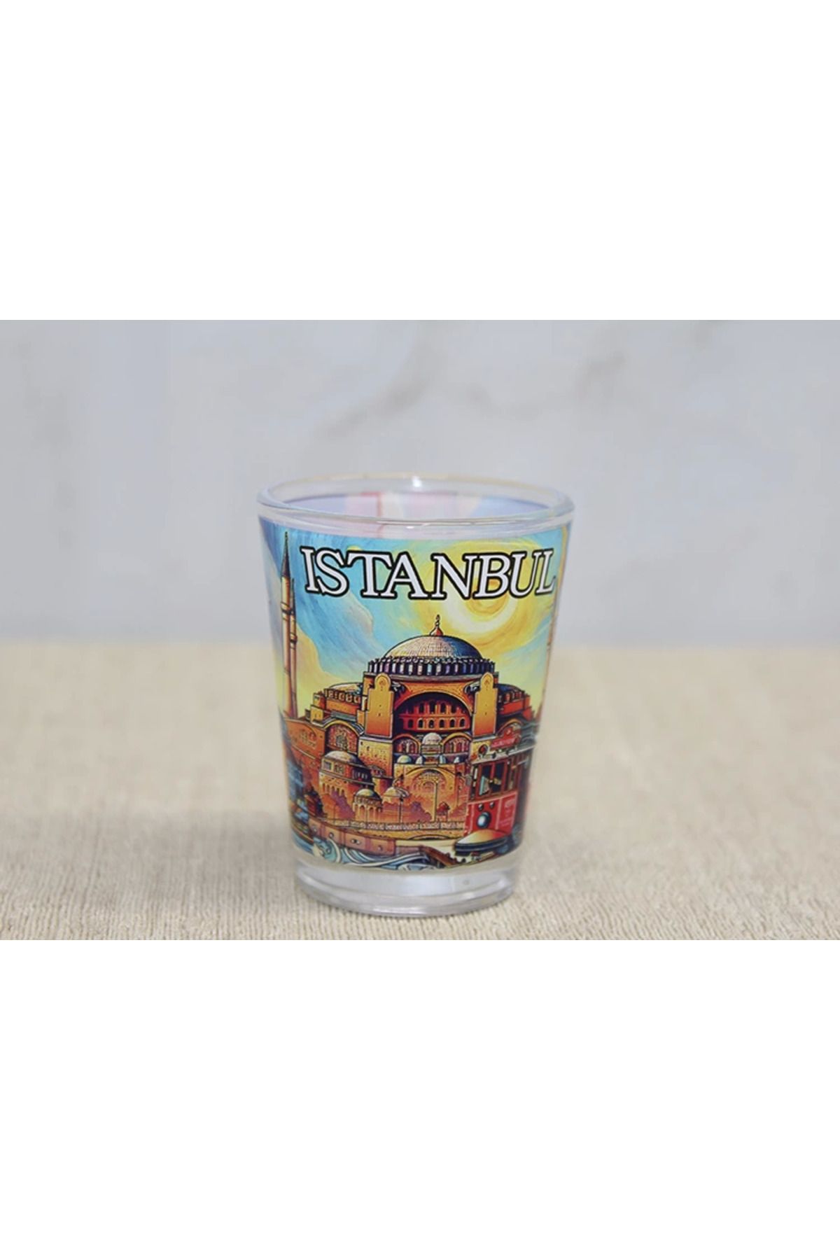 İsmiyle Al İstanbul Temalı Cam Shot Bardak Alk4356 - ISL1774-5533