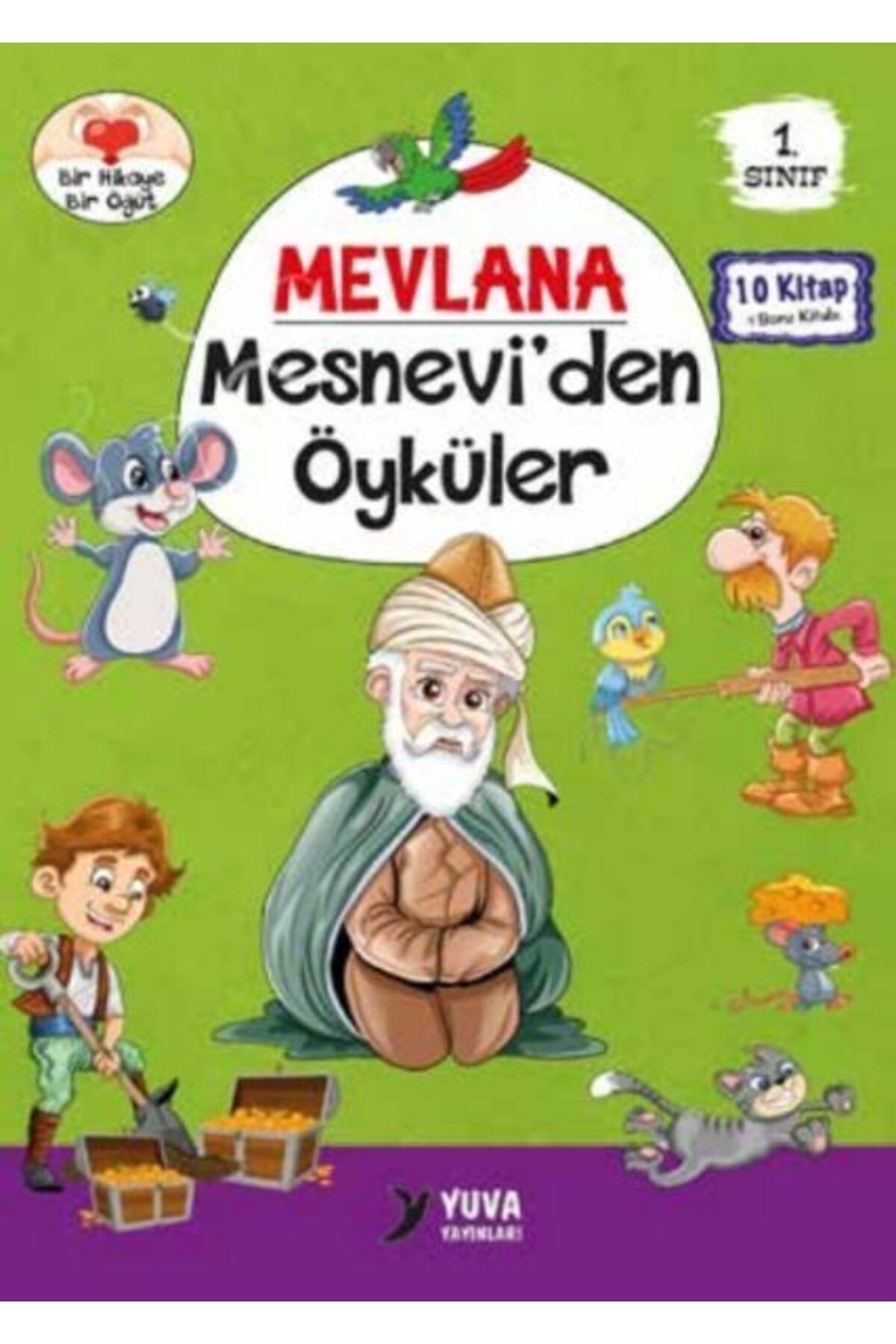 Destek Yayınları 1 Sınıf Mevlana Mesneviden Öyküler 10 Kitaplık Set