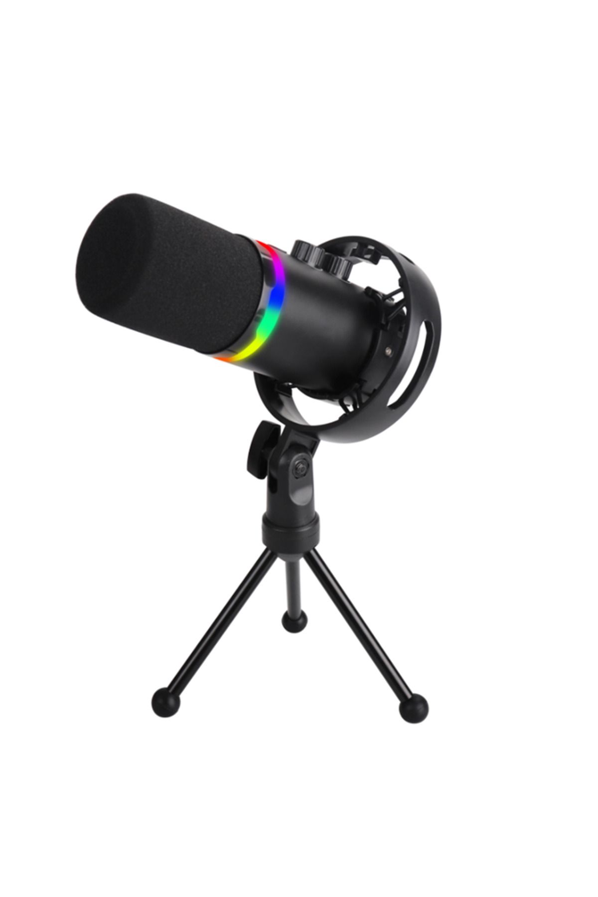 İMEXTECH Yanmai Q1 USB Kablolu RGB Mikrofon Yayıncı Mikrofonu Tak-Çalıştır Oyun & Kayıt