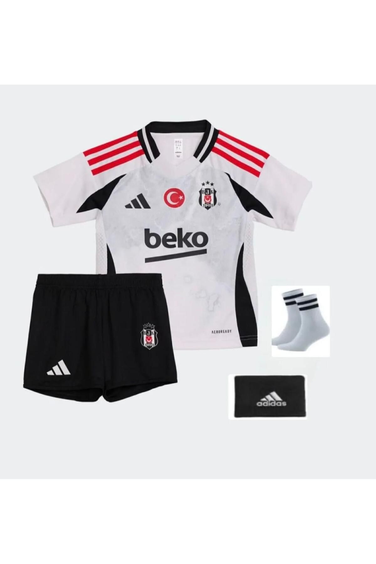 After Party Bêşîktâş-isimsiz New Sezon25/26 Gri Renk Çoçuk Çorap Bileklik Hediye Futbol Formas Vs Spor Atlet