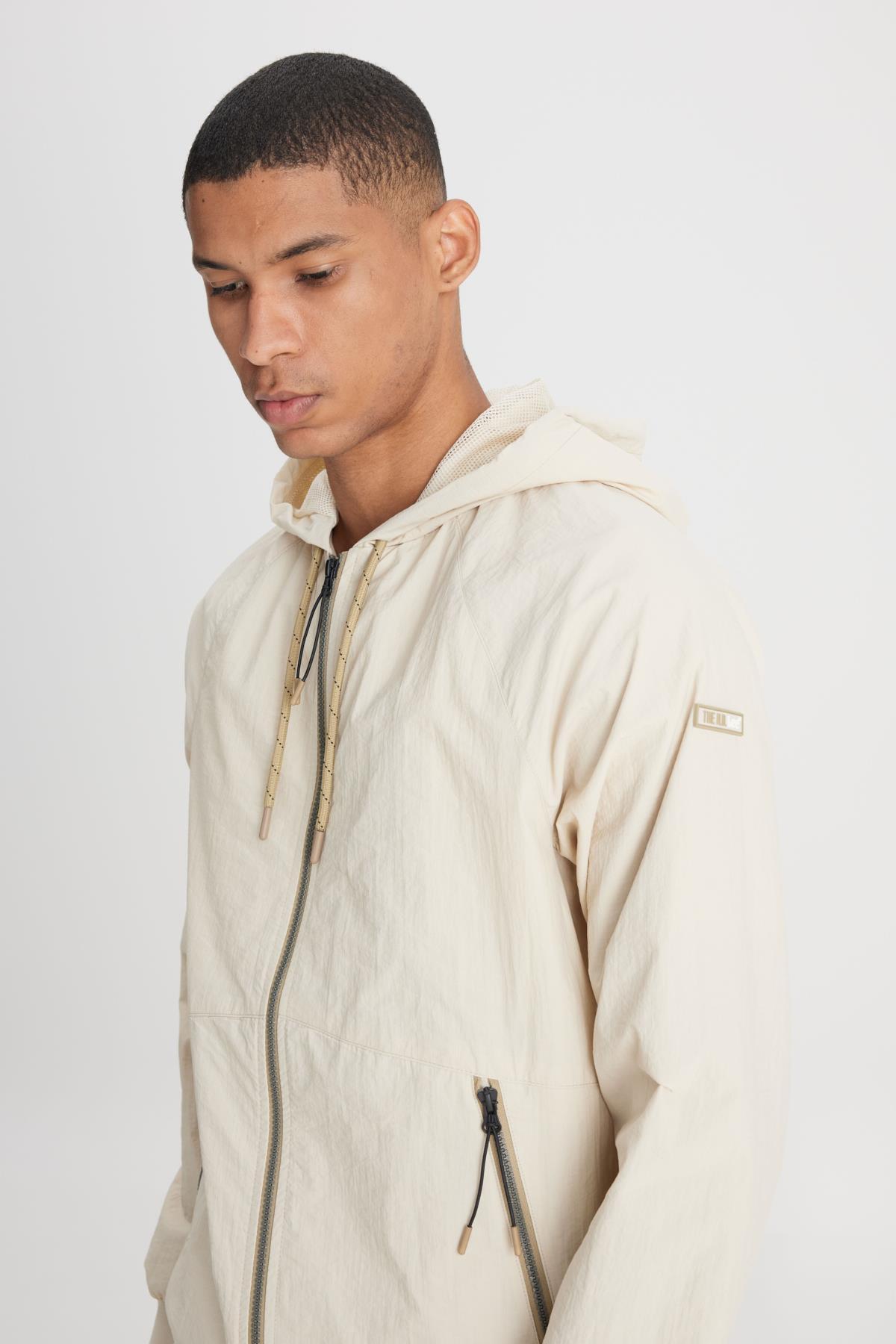 Lee Regular Fit Normal Kesim Kapüşonlu Taş Rengi Mont Ceket görsel 6
