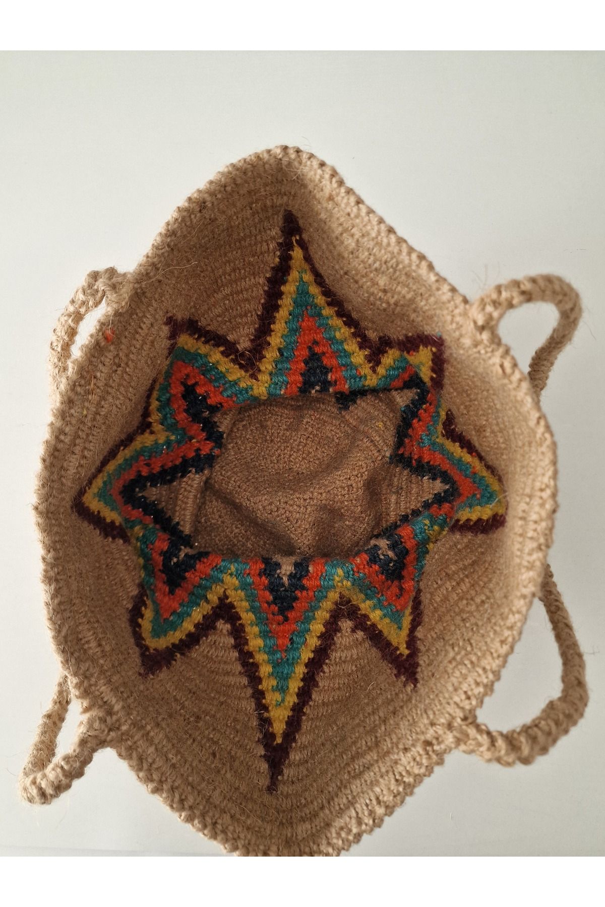 Hobi Kafe-Bohemian Wicker Beach Bag Jute String Built, Unlined 7