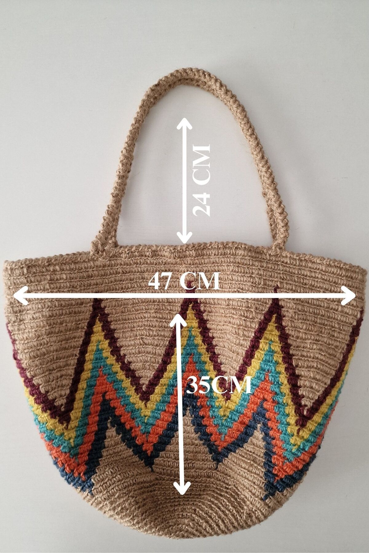 Hobi Kafe-Bohemian Wicker Beach Bag Jute String Built, Unlined 2
