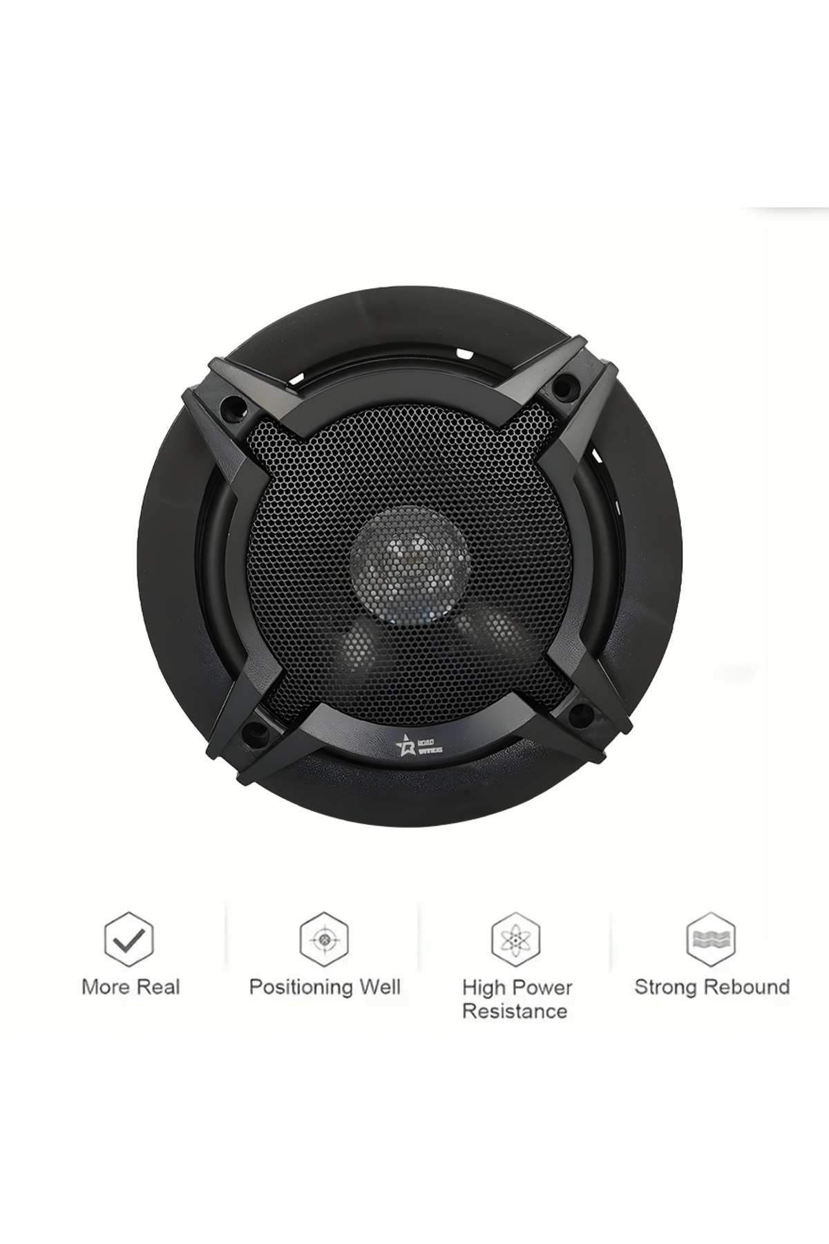 ROAD WINNERS-Dual Cone 6 Inch Car Speakers 300W Mega Bass Surround Sound Audio System - RW-161 4