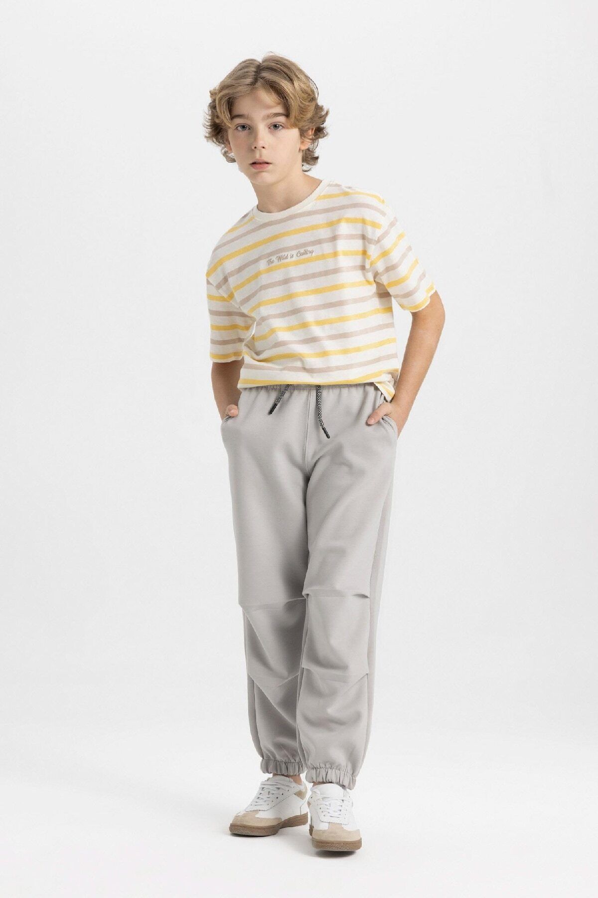 DeFacto-Boy's Elastic Jogger Sweatpants with Pockets - C2093A824Sp 3