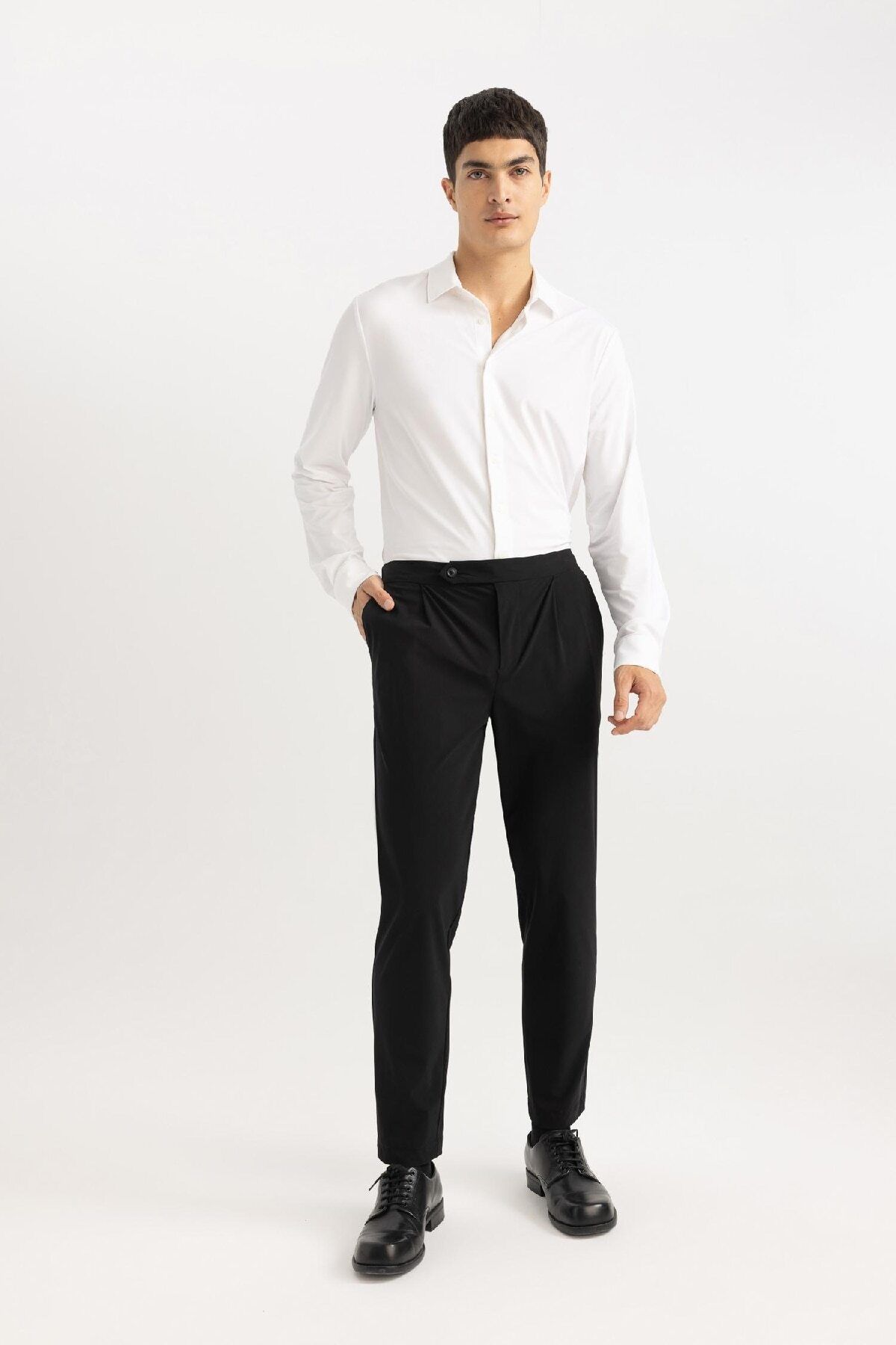 DeFacto-Pantaloni de jogger întind în toate direcțiile cu picior drept B6463ax24sp 5