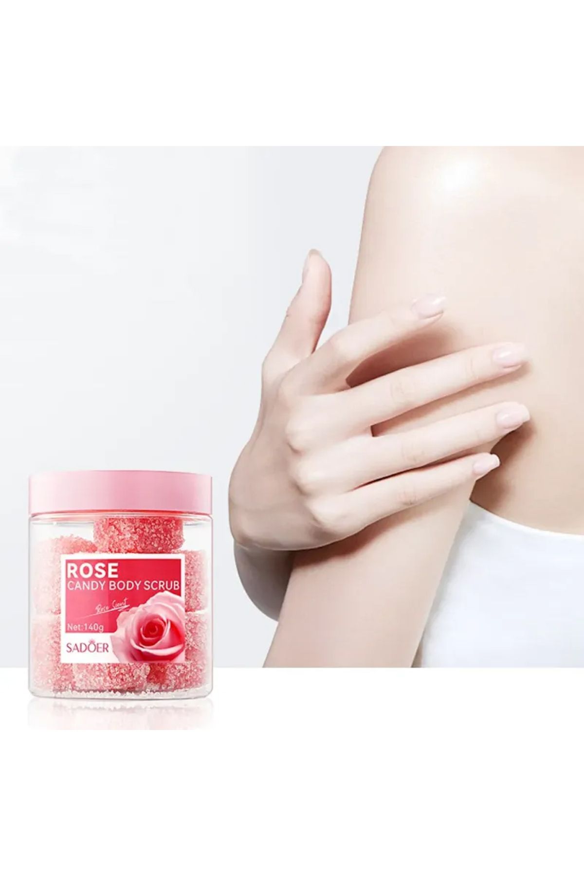 SADOER-Candy Body Scrub With An Exfoliating Texture That Leaves The Skin Soft And Refreshed, 140 Grams 2
