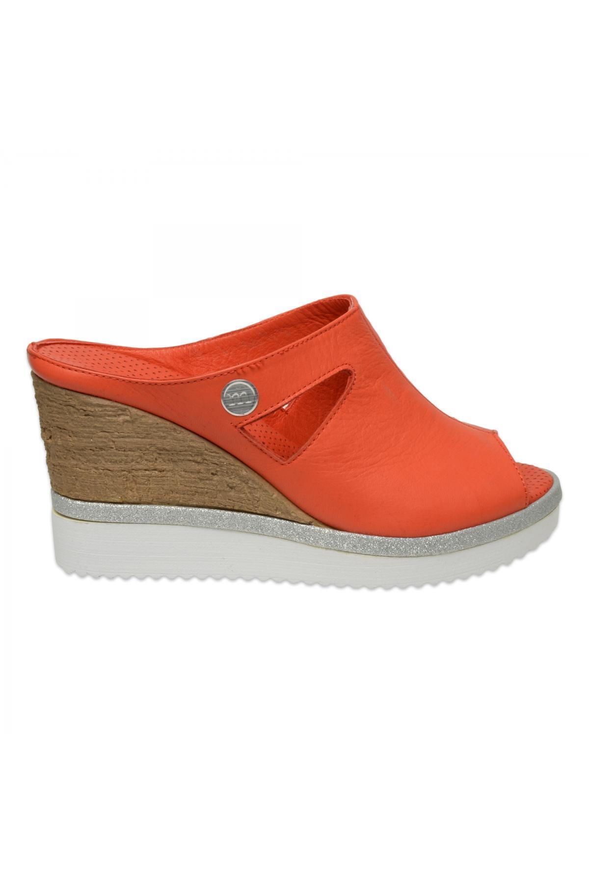Mammamia-D25Yt-1455Z Daily Wedge Heeled Red γυναικείες παντόφλες 2