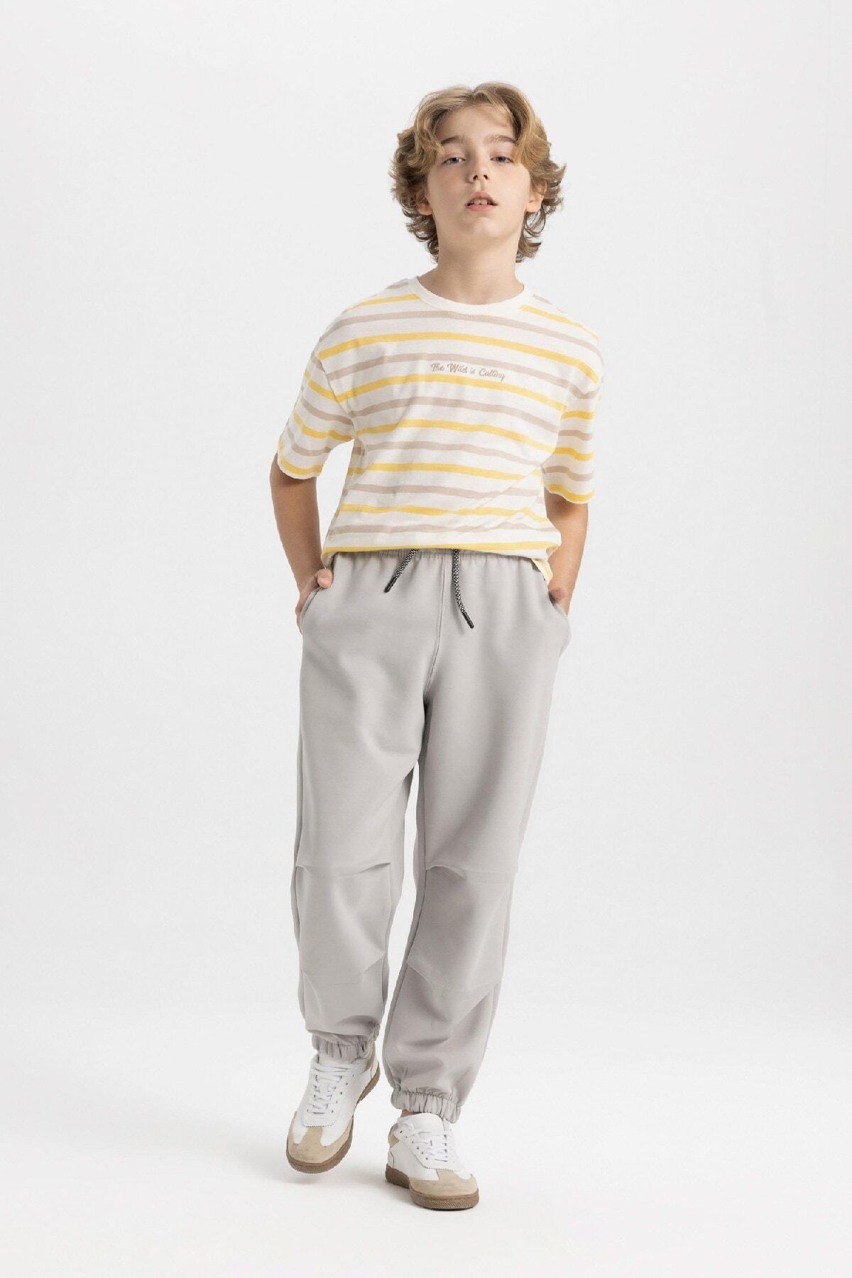 DeFacto-Boy's Elastic Jogger Sweatpants with Pockets - C2093A824Sp 5