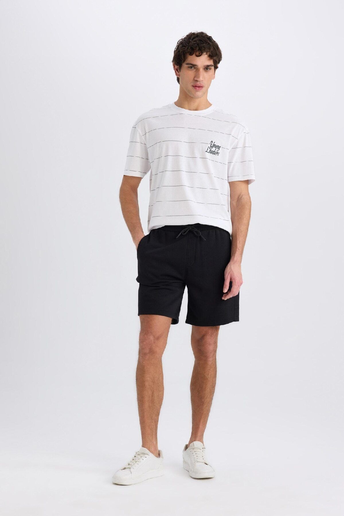 DeFacto-Regular Fit Straight Leg Basic ίσιο σορτς B8672ax25sp 2