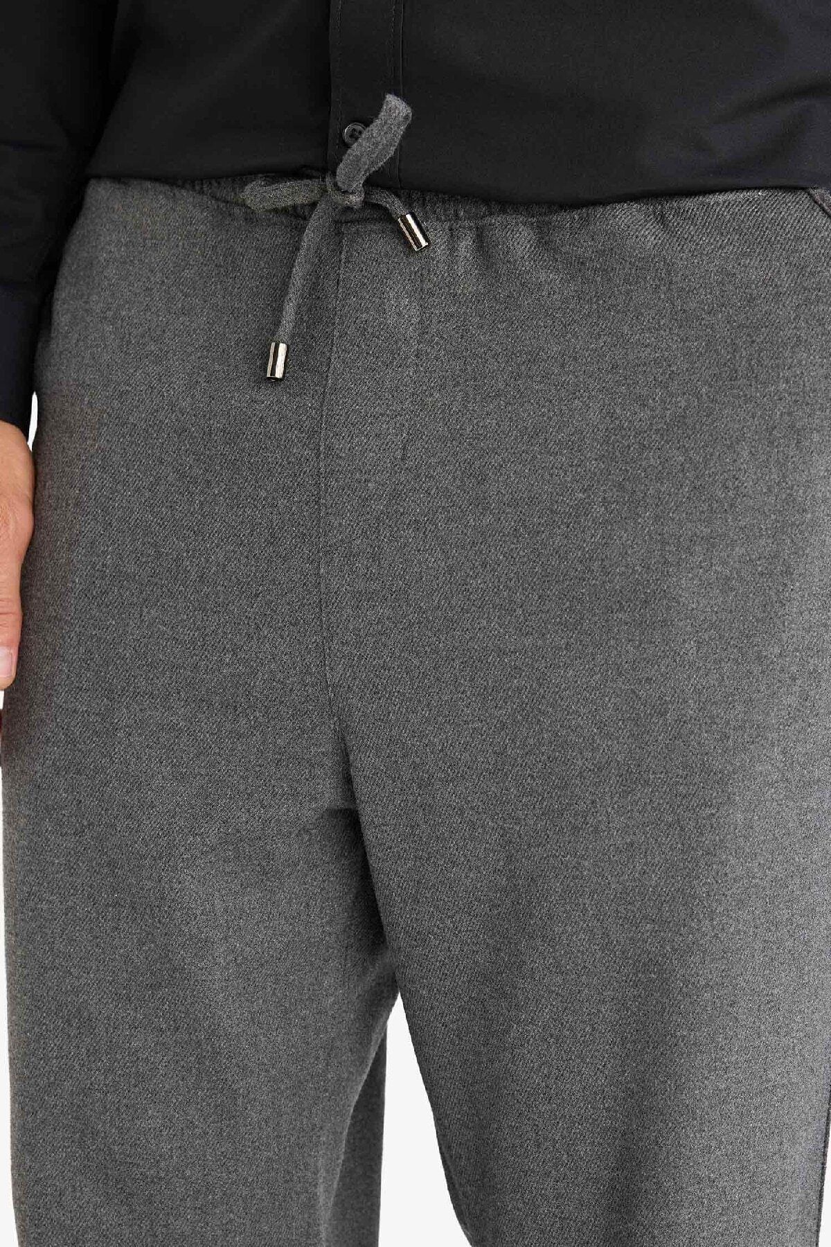 DeFacto-Relax Fit Basic egyenes lapos láb - fűzős zseb B7336ax23wn 8